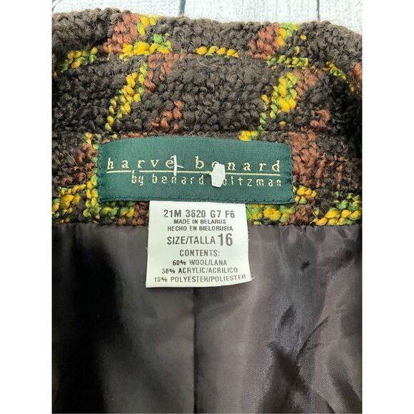 VINTAGE HARVE BENARD Tweed Jacket - Picture 3 of 3
